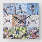 Carrée Oiseaux en mouvement horloge (Recto)