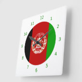 Carrée Pavillon afghan Horloge (Angle)