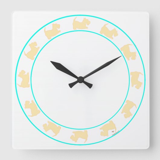 Carrée Petite horloge Scottie (Recto)