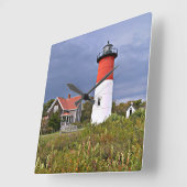 Carrée Phare de Nauset, Cape Cod Masse Carré Horloge mura (Angle)