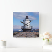 Carrée Phare de Spring Point Ledge, horloge du Maine (Maison)