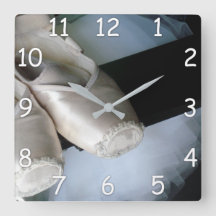 Pointe Show & Tutu Mur Horloge pour Danseurs de Ba