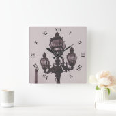 Carrée Poste de lampadaire sur Pont Alexandre III Horloge (Maison)