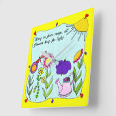 Carrée Profond dans leur horloge Carré Roots (Angle)