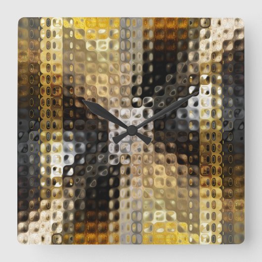 Carrée Radical Art 12 Mur Horloge (Recto)