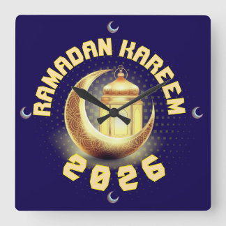 Carrée Ramadan 2026 horloge