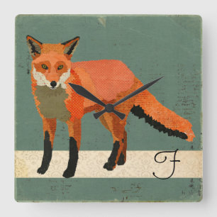Carrée Rétro horloge de Fox