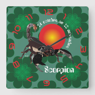Carrée Scorpion 24 octobre 22 novembre Horloge