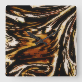 CARRÉE TIGER SUR LE LOOSE ..BEAU MUR HORLOGE