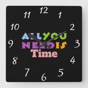Carrée Tout ce dont vous avez besoin, c'est d'une horloge