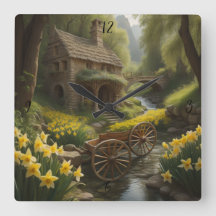 Wagon Wheel Personnalisé Custom Wall Horloge