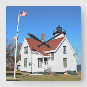 Carrée West Chop Lighthouse, Marthas Vineyard MA Horloge
