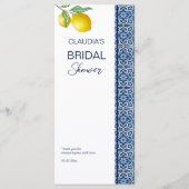 Carrelage bleu citron Amalfi modèle douche nuptial (Dos)