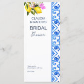 Carrelage bleu citron modèle à thème méditerranéen (Dos)