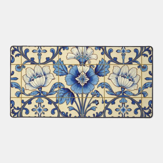 Carrelage bleu et jaune (Recto)