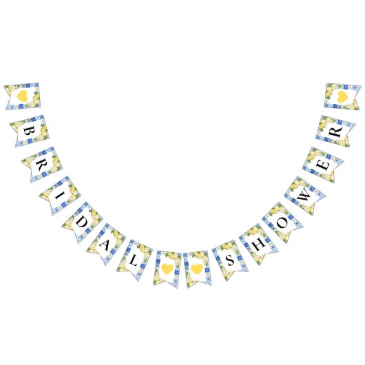 Carrelage bleu Fête des mariées citron drapeaux (Tout)