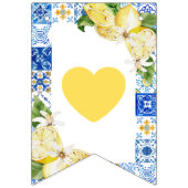 Carrelage bleu Fête des mariées citron drapeaux (Premier drapeau)