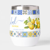 Carrelage bleu italien Citron Fête des mariées d'é (Arrière)