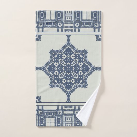 Carrelage bleu marocain   (Serviette à main)