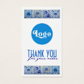 Carrelage bleu méditerranéen insert (Devant)