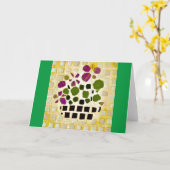 Carrelage, carte (Fleur jaune)