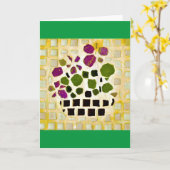 Carrelage, carte (Fleur jaune)