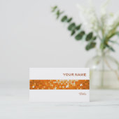 Carrelage carte de visite orange carrelage blanc (Debout devant)