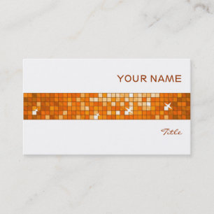 Carrelage carte de visite orange carrelage blanc