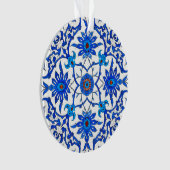 Carrelage chinois Art Nouveau - Cobalt Bleu & Blan (devant)