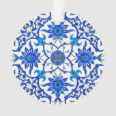Carrelage chinois Art Nouveau - Cobalt Bleu & Blan (devant)
