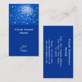 Carrelage Disco carte de visite bleu foncé (Devant / Derrière)