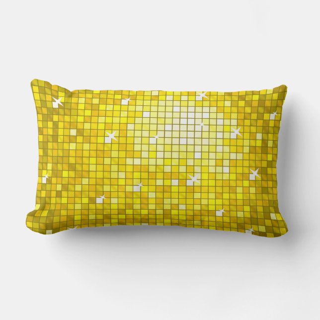 Carrelage Disco oreiller Jaune lancer (Recto)