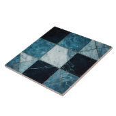 Carrelage en céramique en marbre bleu - 9 carreaux (Côté)