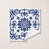 Carrelage en céramique folklorique ethnique en sty (Gant de toilette)