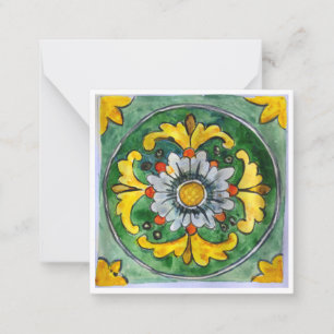 Carrelage en céramique sicilienne - P1 - Carte de 