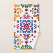Carrelage en étoile coloré mexicain (Serviette à main)