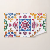 Carrelage en étoile coloré mexicain (Serviette à main)