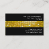 Carrelage en mosaïque carte de visite "Gold" noir (Dos)