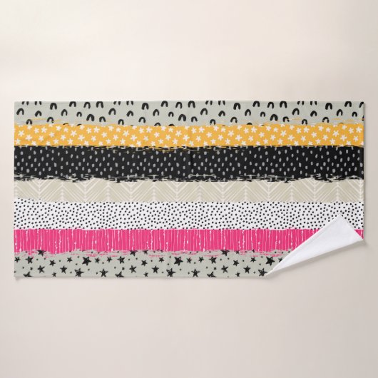 Carrelage en Patchwork : Conception Versatile Sans (Serviette de bain)