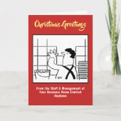 Carrelage et Regroupement des murs Carte de Noël (Devant)