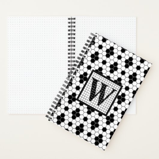 Carrelage hexadécimal Imprimer Monogramme Carnet d (À l'intérieur)