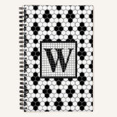 Carrelage hexadécimal Imprimer Monogramme Carnet d (Recto)