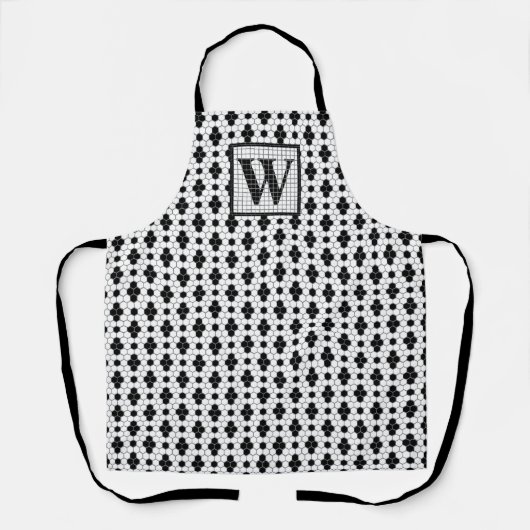 Carrelage hexagonale Imprimer le tablier monograph (Recto)