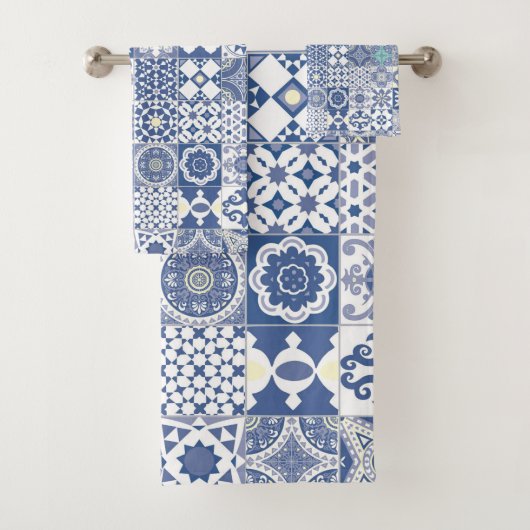 Carrelage marocain bleu pastel (En situation)