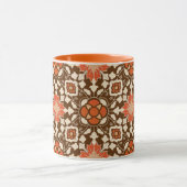 Carrelage marocain floral, Brown, rouille et Mug b (Centre)