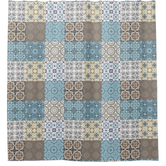Carrelage marocain Motif rideau de douche (Devant)