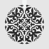 Carrelage marocain - noir avec arrière - plan blan (dos)