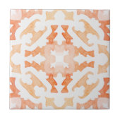 Carrelage marrocan en carreaux oranges (Devant)