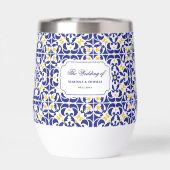 Carrelage méditerranéen Bleu & Jaune Mariage Cadea (Arrière)