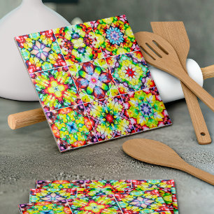 Carrelage méditerranéen, Carreaux d'encre d'alcool